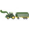 SIKU 1843 John Deere Mit Frontlader Und Anhänger 7